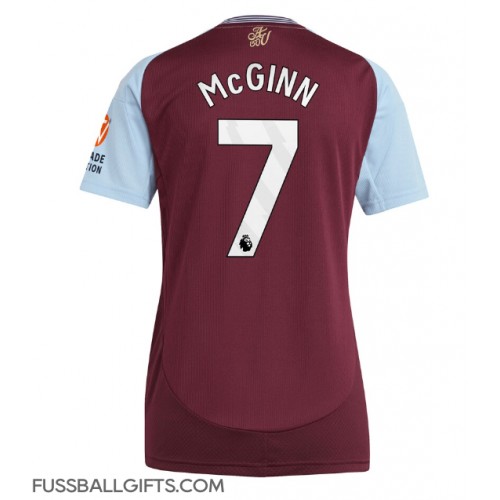 Aston Villa John McGinn #7 Fußballbekleidung Heimtrikot Damen 2024-25 Kurzarm